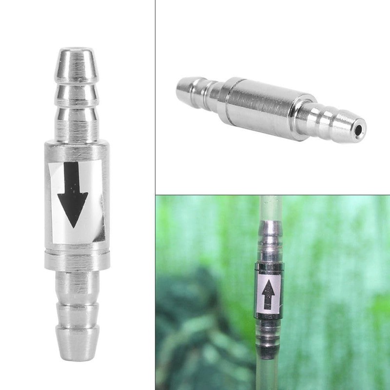 TopHomer CO2 Stainless Steel Check Valve, 4mm Diameter One Way