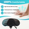 YEEZEE Saddle Stool Ergonomic- Comfortable Rolling Saddle Stool with Wide