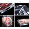 16Pack Transparent Plastic Flat Bottom Storage Bags with Carry Handle