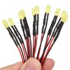 100pcs 12V Clear 5mm Prewired Light Emitting Diodes with 20cm