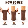 16 Pack Black Chair Leg Socks – Double Thick Knitted