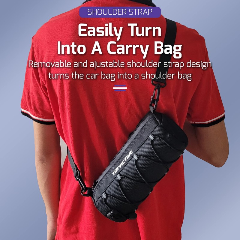 Topactive Bike Handlebar Bag Backpack for Gravel Bikepacking Waterproof Cycling