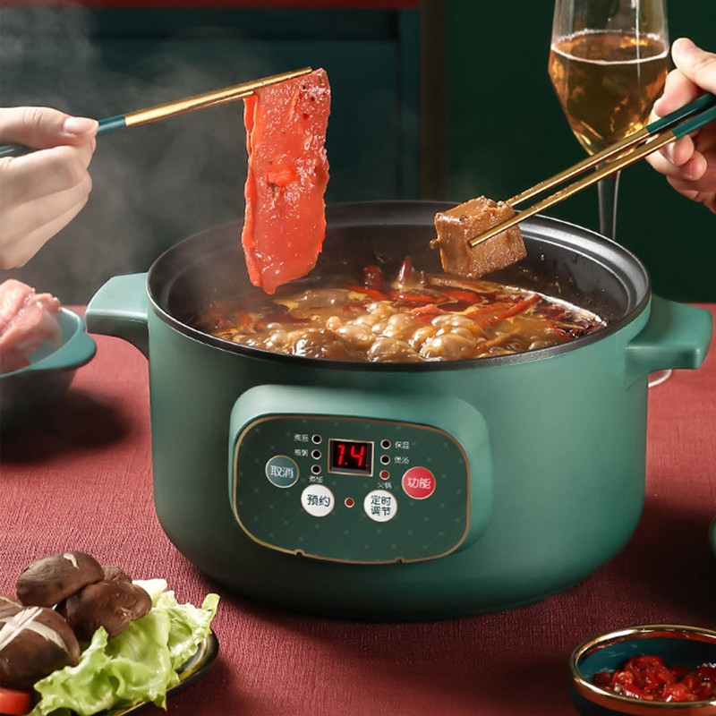 Electric Cooker 600W Stainless Steel PTFE Coating Smart Electric Hot