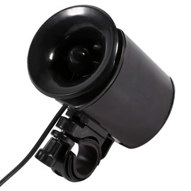 Bike Handlebar Ring Bell,Black 6-Loud Sound Electronic Horn Bell Ring Bell Alarm Speaker Bicycle Handlebar Accessory
