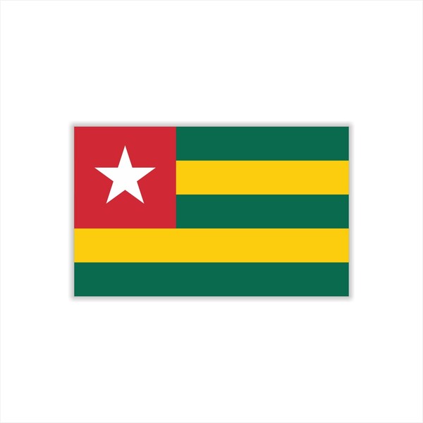 Womaha 30 Temporary Togo Flag Tattoos Fans Face Tattoo Stickers
