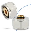 Pex Compression Adapter Plug Aluminium Resistant Brass Water Heating Sanitary