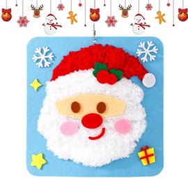 Christmas Sewing Toy - Sewing Set Projects Beginner Kids Arts Crafts,Non-Woven Sewing Kit Educational Christmas Craft for Children's Day Birthday Easter