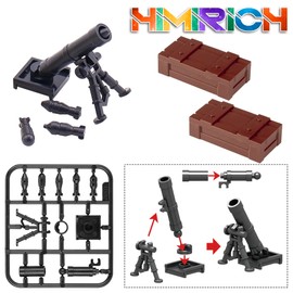 HIMIRICH Weapons Pack Military Toy Set Building Blocks Model for Soldier Figures, Army Equipment Gear Kit Pieces and Parts Accessories Compatible with Major Brand