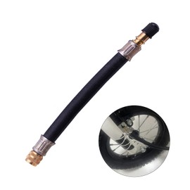 Motorcycle Tire Inflation Pump Extension Hose Valve Extension Tube for Dirt Bike Bicycle Truck Electric Vehicle Car Car 1 Pack (Length 6.3 inches (160 mm)