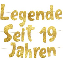Funny Banner Glitter Banner Legend For 75 Years 75th Birthday Party Supplies