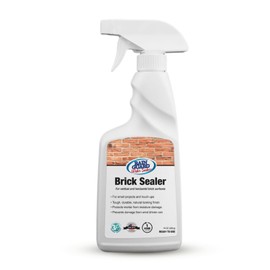 Rainguard Brick Sealer Spray, Penetrating Water-Based Silane Siloxane Waterproofer, Water & Salt Repellent for Brick, Mortar & Masonry, Natural Finish, Ready to Use, 16 Oz
