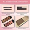 Set De Sombras De Ojos Y Pintalabios En Estuche De