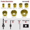 12-Piece Hole Saw Kit, Includes 8 Sizes (3/4" to 2-1/2"),