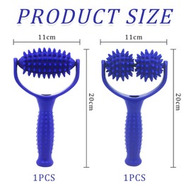 2-Piece Roller Massager, Portable Massager, Manual Massager, Creative Massager, Suitable for Neck, Shoulders, Arms