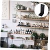 COHEALI 4Pcs Heavy Duty Shape Iron Brackets for Floating Shelves