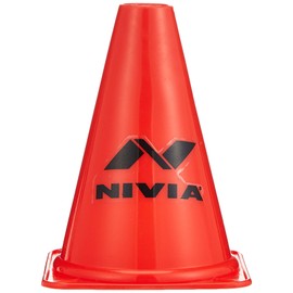 Nivia Plastic Marking Cones, Football Cones, Red, 6-inch Size