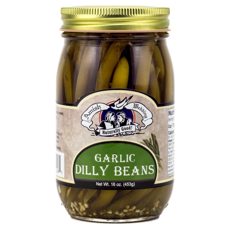 Amish Wedding Garlic Dilly Beans 16oz (Pack of 2)