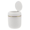 SHINEOFI Mini Trash Can Countertop Waste Can with Lid Waste