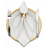Pack of 6 cloth napkins with monograms high quality embroidery;