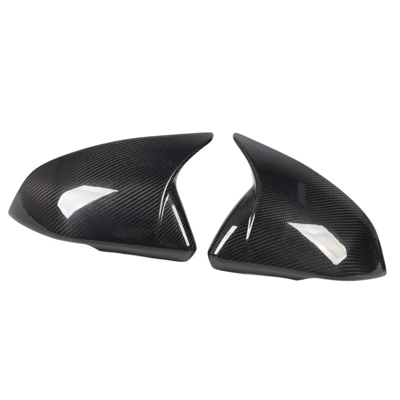 1 Pair Side Mirror Cap Cover Standard Carbon Fiber Glossy