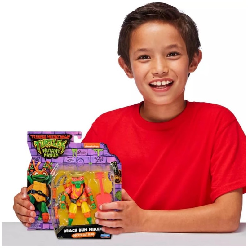 TMNT Mutant Mayhem Basic Figure - Beach Bum Mikey