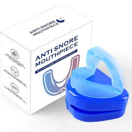 JeeGoWooss Anti Snoring Mouthpiece, Comfortable Anti Snore Mouth Guard, Adjustable Snore Stopper, Anti-Snoring Device for Men and Women (Transparent, S)