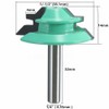 Yakamoz 45 Degree Lock Miter Router Bit, 1/4" Shank Green