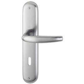 Hoppe Atlanta (Langschild) Doorknob, Aluminium Nature for Indoor, Doorknob-Trimming, Profile Actuator