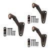 Handrail Bracket Heavy Duty Wall Mounted Antique Bronze V Style,