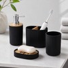 Bathroom Accessories Set for Home - 4pcs Plastic Toothbrush Holder,