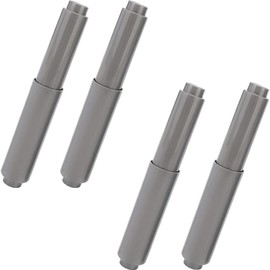 4pcs Toilet Paper Holder Roller Gray Color Plastic Toilet Tissue Flexible Holder Replacement Bathroom Plastic Spring Loaded Insert Spindle