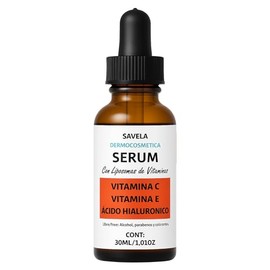 Serum con Vitamina C, E y Ácido Hialuronico 30 ml, Con Liposomas, Hidratante, antioxidante, antiedad