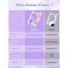 iClever Bluetooth Kids Headphones, BTH13 Cat Ear LED Light Up