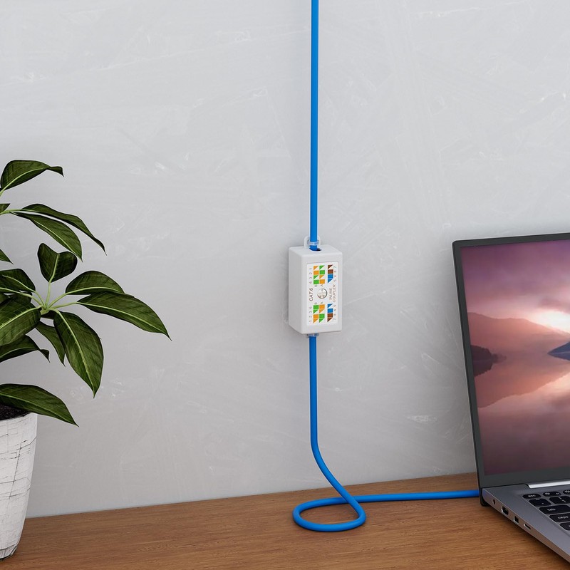 FGB RJ45 Cat6 Junction Box, Inline Punchdown Krone Coupler Joiner