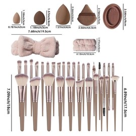 Professional Makeup Tools Set, 54pcs/set Cosmetic Brush & Sponge & Puff & Headband & Brush Cleaning Bowl Set, Multi-use Facial Makeup & Cleaning Accessories, Makeup Brushes Kits, Makeup Brush Cleaner