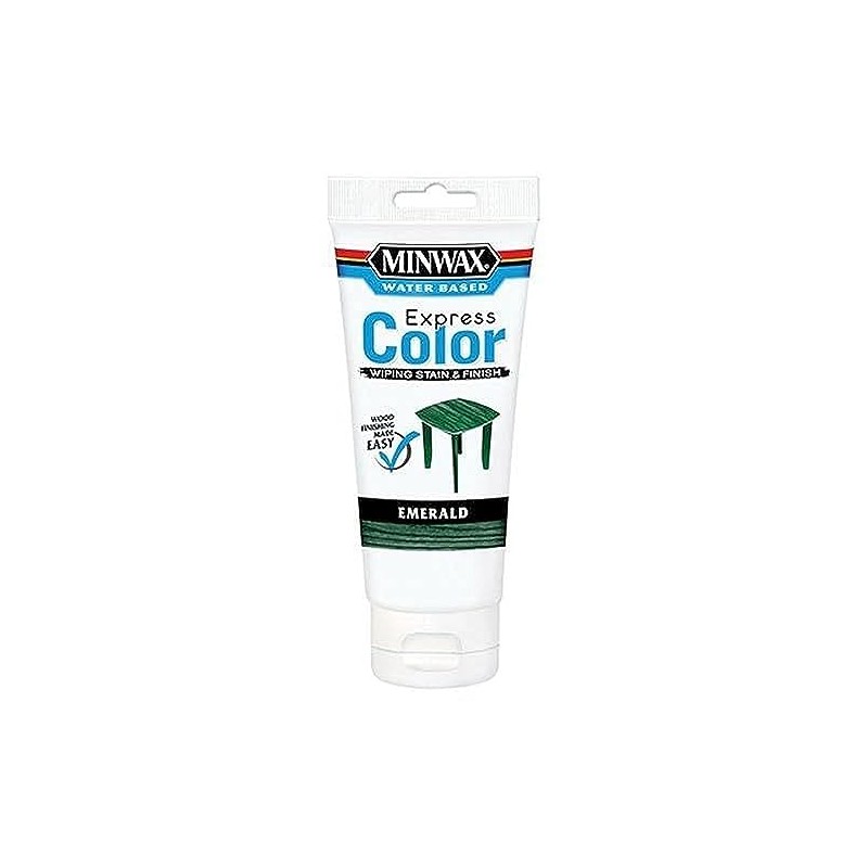 Minwax 308064444 Express Color Wiping Stain and Finish, Emerald
