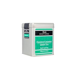 Dilmah Exceptional Fragrant Jasmine Green Tea Loose Leaf Caddy, 100 Grams