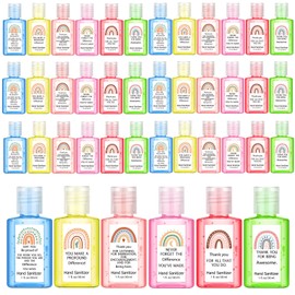 Frienda 24 Packs Mini Hand Sanitizer Bulk Travel Size 1oz Teacher Appreciation Gift for Employee Inspirational Hand Sanitizer Boho Rainbow Hand Soap Thank You Gifts for Nurse Mother Day Team Coworker
