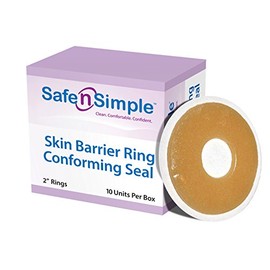 Safe n' Simple Conforming Adhesive Seals -2 Inch - Pack of 10 - Stoma Barrier Rings Barrier - Cohesive Skin Barrier - Accessories for Ostomy-Colostomy-Ileostomy- Supplies