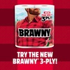 Brawny Tear-A-Square Paper Towels, 2 Double Rolls = 4 Regular