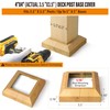 Wocepu 12 pcs 4"x4" (Actual: 3.5"x3.5") Aluminum Deck Post Base