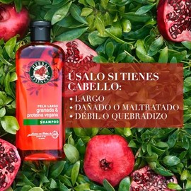 Herbal Essences Shampoo Pelo Largo Granada Y Proteína Vegana 400 ml                                                                                   