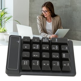 Number Pad 2.4 GHz, Numeric Keypad Numpad, 19 Keys Portable Financial Accounting Number Keyboard(10 Meters Distance)