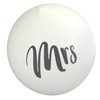 6 Pcs Balloons 36in MR MRS Letters Printed White Giant