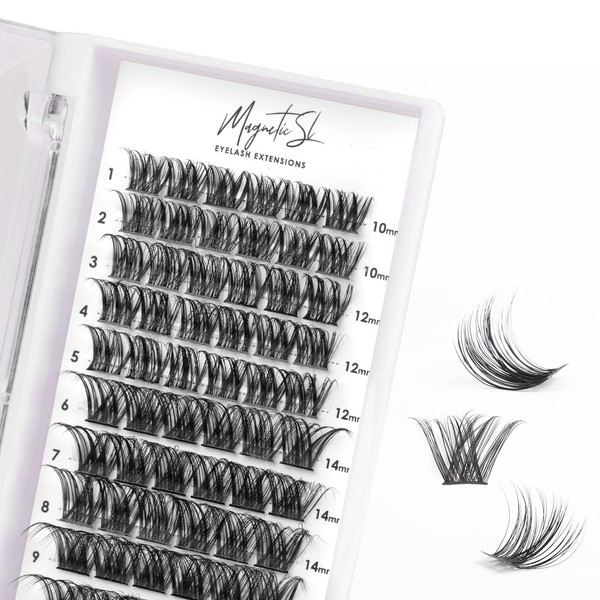 Individual Lashes 72 Cluster Lashes 3D False Eyelashes Natural Look