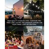 DEFUNX String Light Hanging Kit Outdoor 164 Ft Vinyl Coated