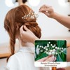 24 PCS Wedding Bridal Hair Combs Pearls Flower Hair Side