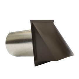 FAMCO Galvanized Steel Hooded Wall Vent With Damper, Dryer Vent Outlet Used For Air Exhaust Applications