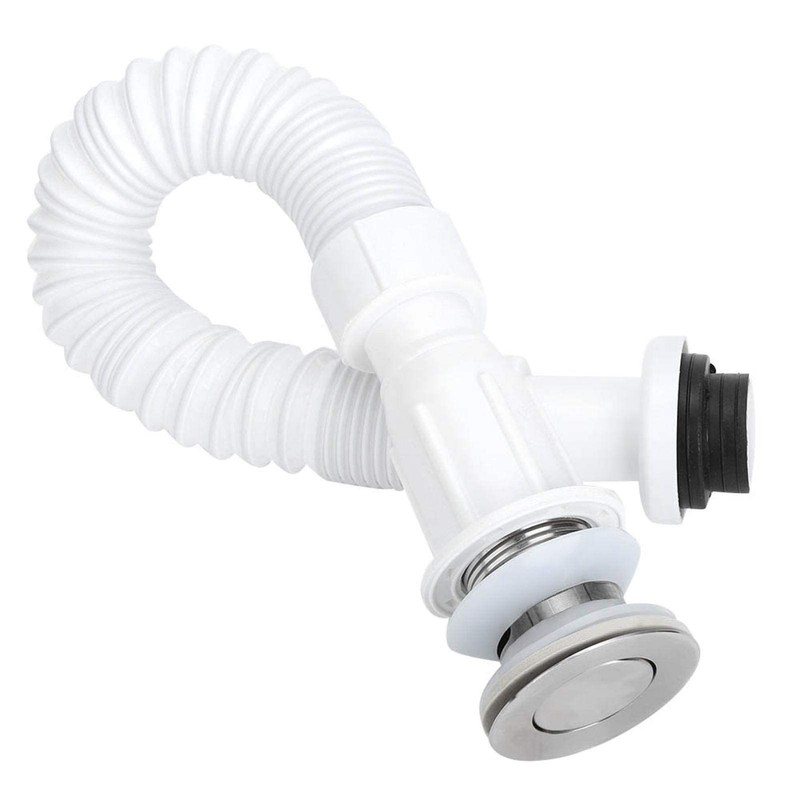 37mm Flexible Drain Pipe Odor‑Proof S Bend Water Down‑Flow Pipe
