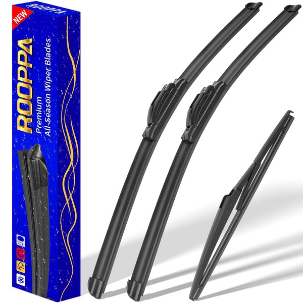 Rooppa 3 wipers Replacement for 2006-2012 Toyota Rav4, Windshield Wiper